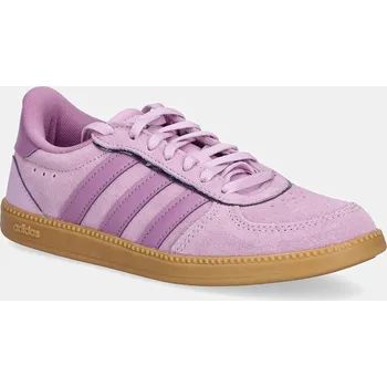 Chlapecké tenisky Dětské tenisky adidas BREAKNET SLEEK fialová barva, JR2129 04X, EUR 35.5