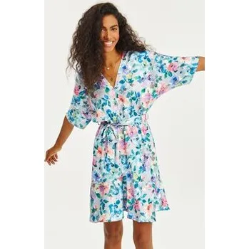 Dámské šaty NAOKO Každodenní šaty Italian Garden Modrá Regular Fit XS