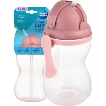 Canpol babies lahev na pití 370 ml růžová