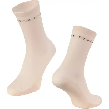 Pánské ponožky ponožky FORCE SMACK, krémové L-XL/42-46