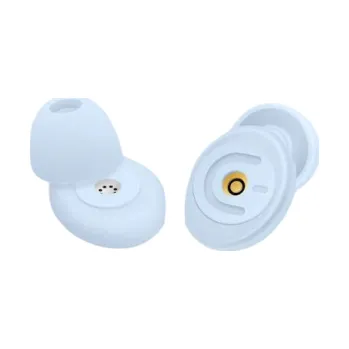 Měkké protihlukové špunty do uší s vysokou filtrační schopností Ochrana sluchu Redukce hluku Práce Cestování Koncerty Spaní Opakované použití světle modrá