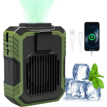 Domácí ventilátor PŘENOSNÝ BEDERNÍ VENTILÁTOR NABÍJENÝ PŘES USB S REGULACÍ TŘÍ RYCHLOSTÍ