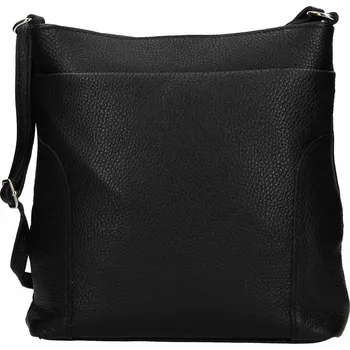 Kabelka Dámská kožená crossbody kabelka Italia Emma - černá