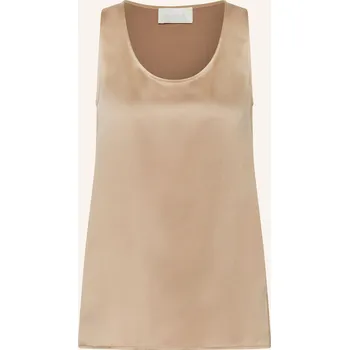 Juvia Dámské Saténové Tričko Finnja, světle hnědá, 40