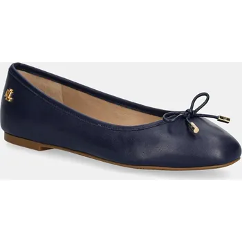 Dámské baleríny Kožené baleríny Lauren Ralph Lauren Jayna tmavomodrá barva, 802940728004 802940728004.410 59X, EUR 38