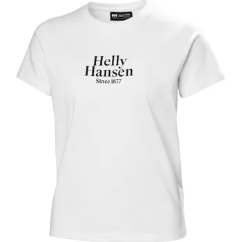 Dámské tričko Dámské Tričko s krátkým rukávem HELLY HANSEN W CORE GRAPHIC T-SHIRT 54080_001 – Bílá XL