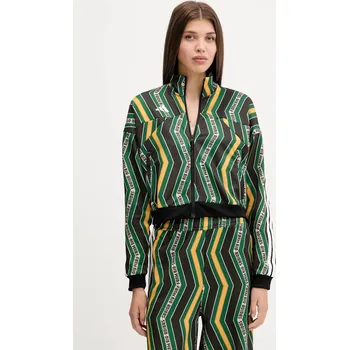 Dámská mikina Mikina adidas x Farm Rio dámská, černá barva, vzorovaná, JL8618 07A, vel. XL