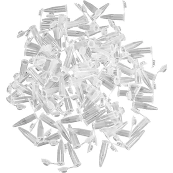 Sada 100 plastových centrifugačních zkumavek 1,5 ml s víčky a špičatým dnem pro laboratoře a vzorky