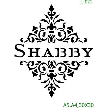 Šablona U 021 - A5 , Nelepící folie