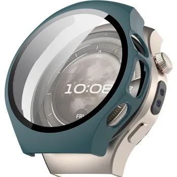 VSECHNONAMOBIL 111094 PC FULL COVER Plastový kryt se sklem pro Huawei Watch 5 42mm tmavě zelený