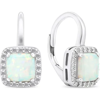 Náušnice Brilio Silver Elegantní stříbrné náušnice se syntetickými opály EA366W + 2 měsíce na vrácení zboží
