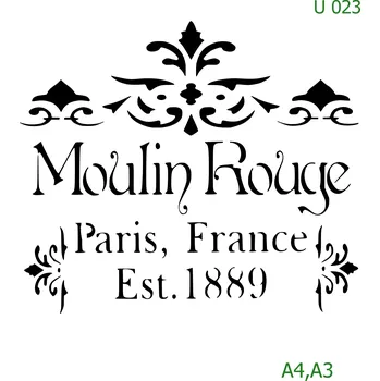 Šablona U 023 - A3 , Lepící fólie