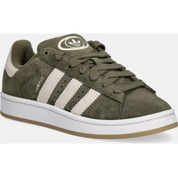 Dámské tenisky Semišové tenisky adidas Originals CAMPUS 00s zelená barva, JR6172 87X, EUR 36