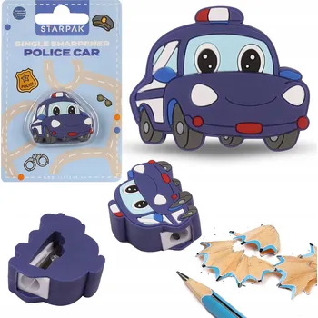 Ořezávátko GUMOVÁ POLICIE Ořezávátko, policejní auto, Ořezávátko na pastelky