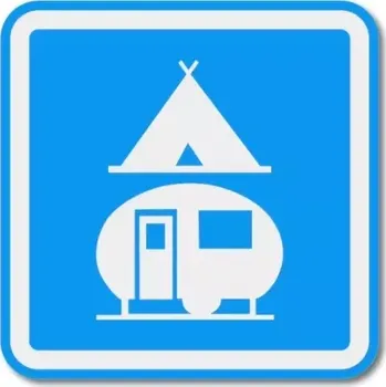 Informační tabulka Pelisport Piktogram Tábořiště 8 x 8 cm