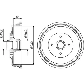 Brzdový buben Brzdový buben BOSCH 0 986 477 178