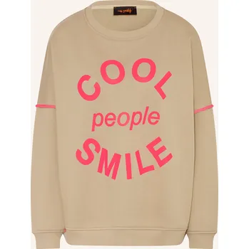 Dámská mikina Miss Goodlife Dámská Mikina, béžová / neonově růžová, 40