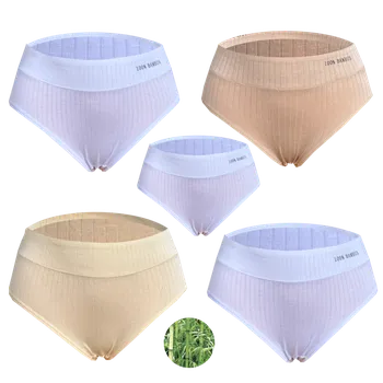 Kalhotky Dámské bambusové kalhotky MIX barev a vzorů - Tinasan T02 (Balení/5ks) Velikost: XL