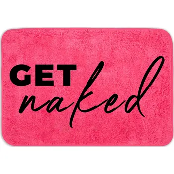 Koupelnová předložka KOUPELNOVÁ PŘEDLOŽKA 40X60 PROTISKLUZOVÁ TEPLÁ POHODLNÁ MALINOVÁ MĚKKÁ