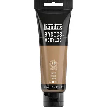 Vodová barva Liquitex Basics Umělecká barva akrylová, bronzová, 118 ml 1046229
