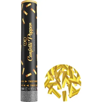 Konfeta Ptákoviny CB Vystřelovací konfety zlaté - 30cm