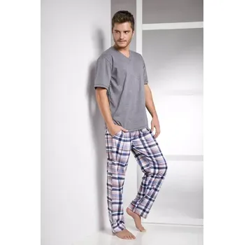 Pánské pyžamo Taro 1073-Adam šedá M