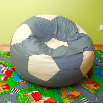 Taburet Sedací vak - míč 100 cm - šedá + béžová