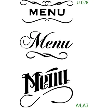 Šablona U 028 - A4 , Lepící fólie