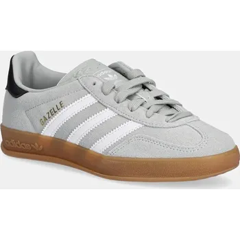 Chlapecké tenisky Dětské tenisky adidas Originals GAZELLE INDOOR JP8764 šedá 90X, EUR 35.5