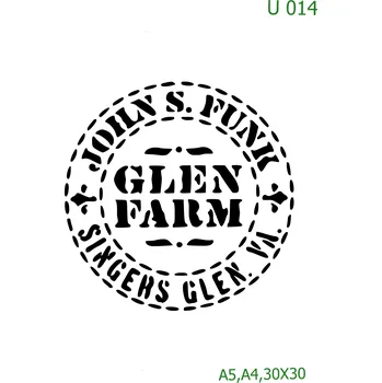 Šablona U 014 - A4 , Nelepící folie