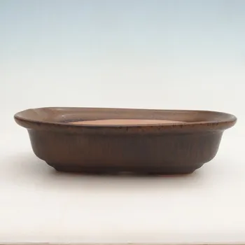 Květináč Bonsai miska H25 - 23 x 17 x 5,5 cm. - hnědá