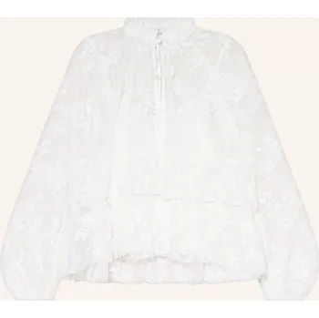 Dámská halenka Mrs & Hugs Dámská Halenka Z Krajky S Volánky, krémová, 42