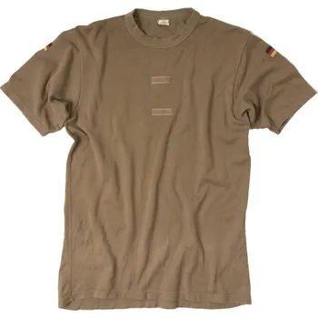 Bundeswehr triko BW TROPEN s vlaječkami HNĚDÉ Afghánistán original vel.42/36