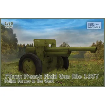 Plastikový model IBG Models 75 mm French Field Gun MIe 1897, Polisch Forces in the West