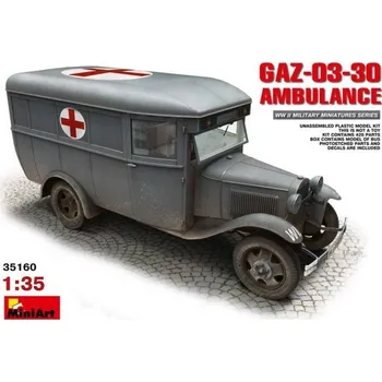 Plastikový model Miniart GAZ-03-30 Ambulance 1:35