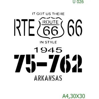 Šablona U 026 - 30 x 30 cm , Lepící fólie