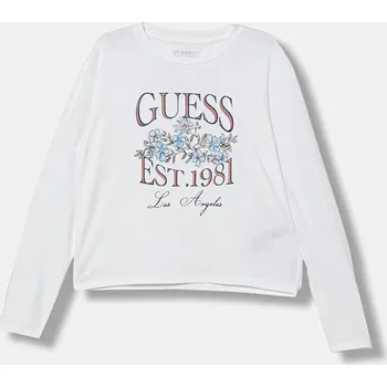 Dívčí oblečení Dětské tričko s dlouhým rukávem Guess J5YI20.K6YW4.9BYA bílá 00X, vel. 167