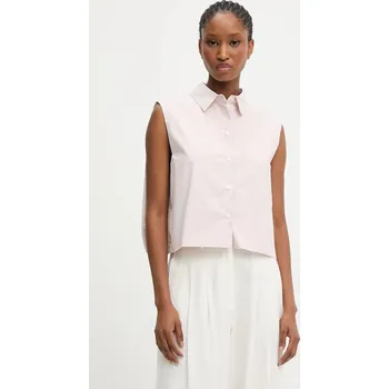 Dámská halenka Bavlněná halenka Answear.LAB dámská, růžová barva, hladká 5272.IOS 03X, vel. M