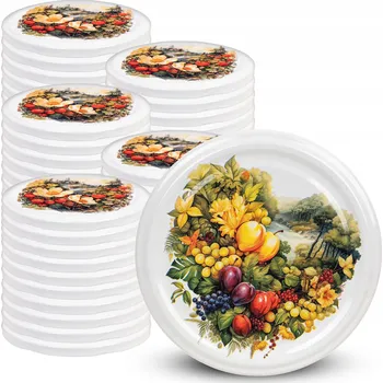 Sklenice ŠROUBOVACÍ VÍČKA DO SKLENIC FI82 UZÁVĚRY SKLENICE VÍČKA OVOCE 50 Ks 6-ZÁVĚSNÉ