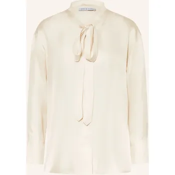 Dámská halenka Mrs & Hugs Dámská Hedvábná Halenka S Vázačkou, krémová, 36