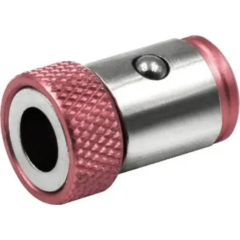 Kladivo Univerzální magnetický kroužek na bity Šroubovák Vrták Slitina Odolný proti korozi Silný magnet Uchycení šroubků 1 ks růžová