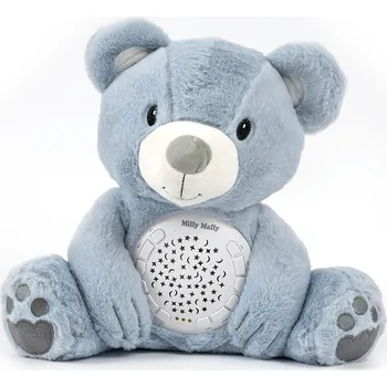 plyšák Milly Mally Plyšový medvídek s projektorem Milly - modrý