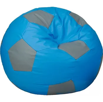 Taburet Sedací vak - míč 100 cm - světlemodrá + šedá