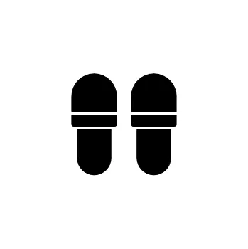 Speciální papír Označto Štítky do šatny - bez popisku - Domácí obuv Barva písma: Černá