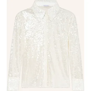 Dámská halenka Mrs & Hugs Dámská Košilová Halenka S Flitry, režná, 40