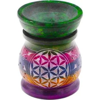 Aroma lampa Ex Herbis AHDL Mastková Aromalampa Květ života barevná 10,5cm