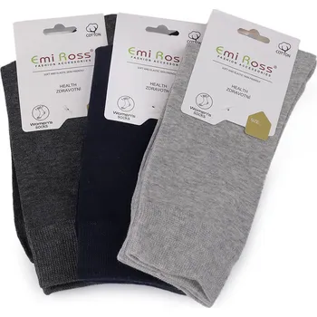 Dámské ponožky Dámské bavlněné ponožky Emi Ross Varianta: 24 (vel. 35-38) mix, Balení: 3 pár