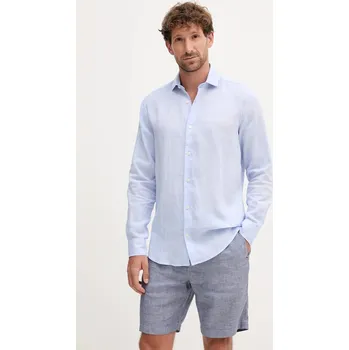 Pánská košile Lněná košile Frescobol Carioca 1060.05 modrá 05X, vel. XL