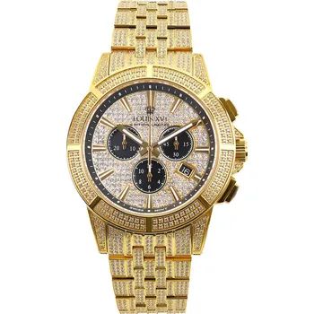Hodinky Louis XVI LXVI1123 Majeste Iced Out Chronograph 43mm