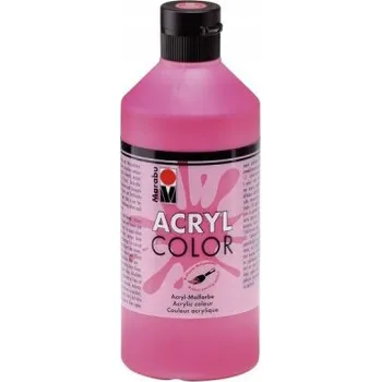 Vodová barva MARABU akrylová barva růžová 500ml univerzální voděodolná světlostálá